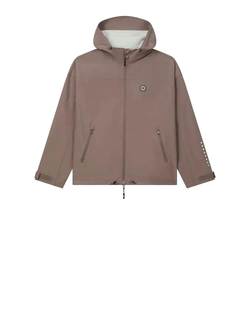KENZO Brown Dove Zip-Up Jacket With Hood for men