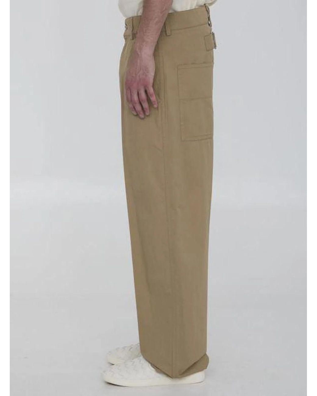 Bottega Veneta Natural Contemporary Cargo Pants for men