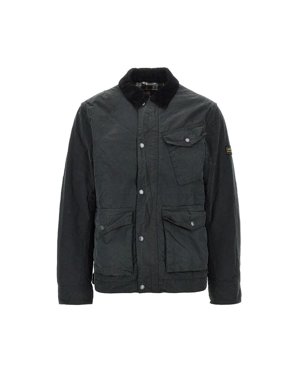 Barbour Black Drifter Waxed Cotton Jacket for men
