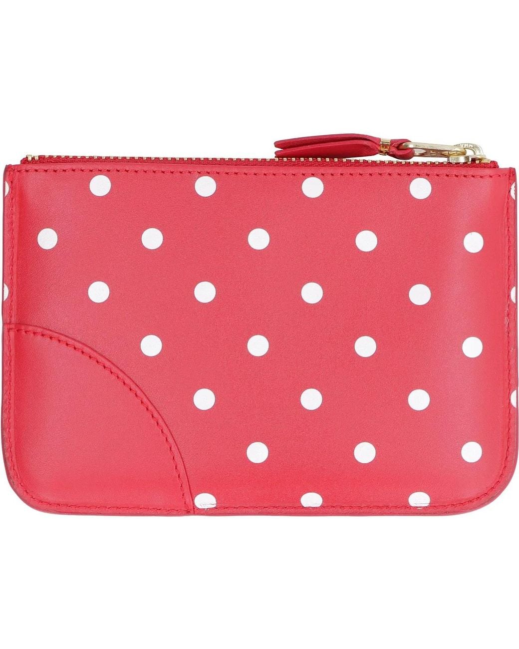Comme des Garçons Red Leather Pouch Cow Hide Wallets & Cardholders for men