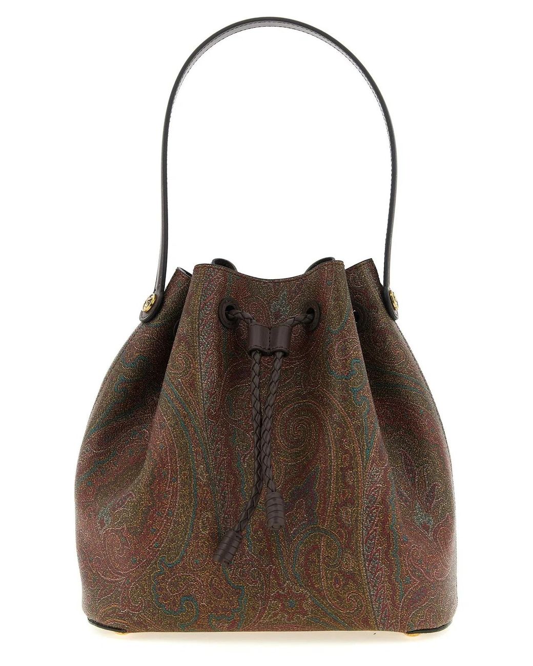 Etro Brown 'Arnica' Small Bucket Bag