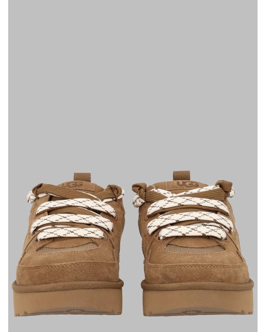 Ugg Brown Low-Top Suede Leather Sneakers for men