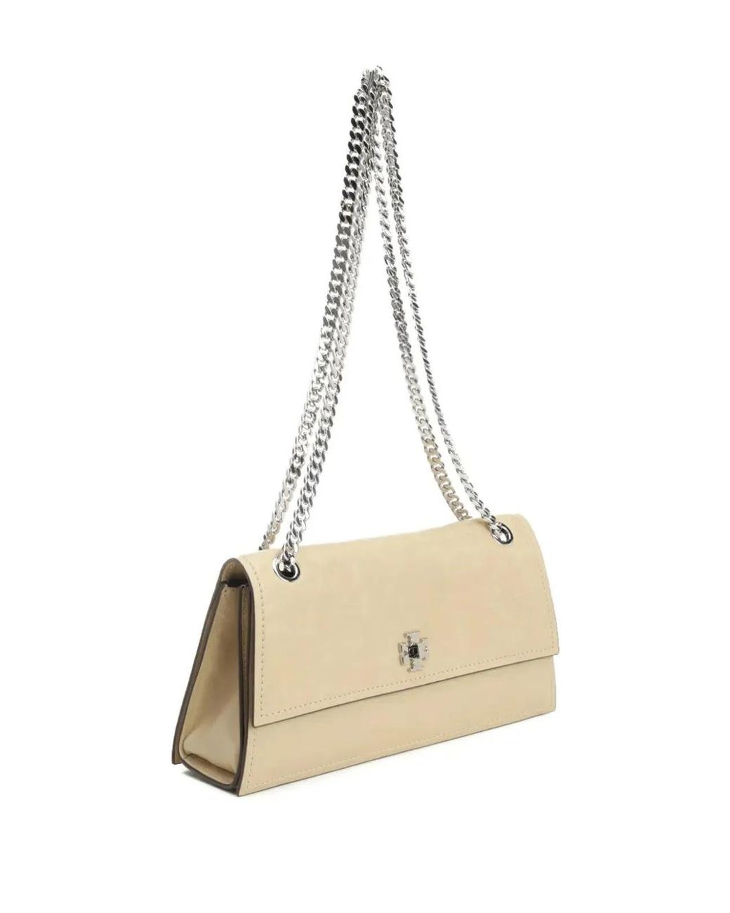 Tory Burch Natural Medium Kira Turnlock Shoulder Bag