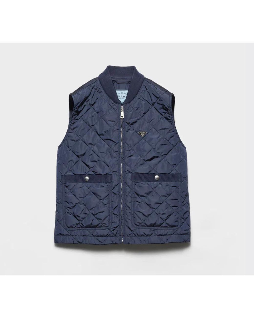 Prada Blue Recycled Polyamide Jacket