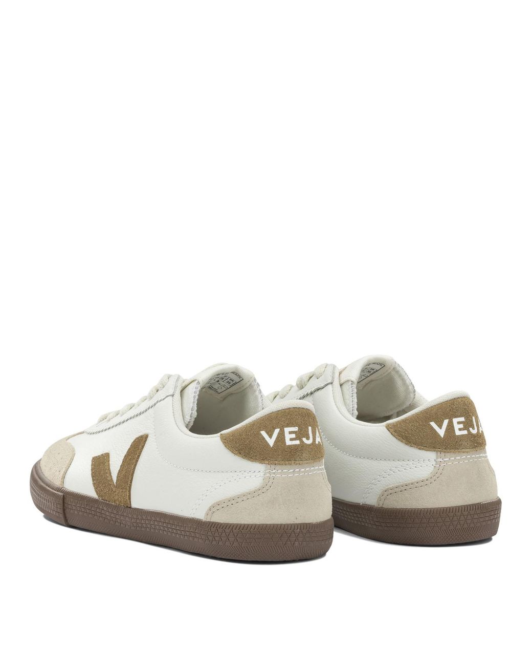 Veja White "Volley" Low-Top Sneakers