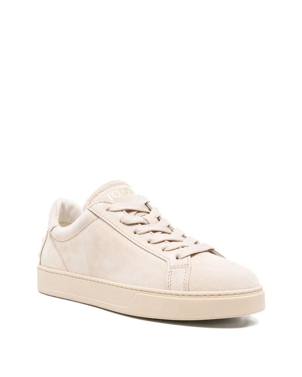 Tod's Pink Suede Leather Trainers