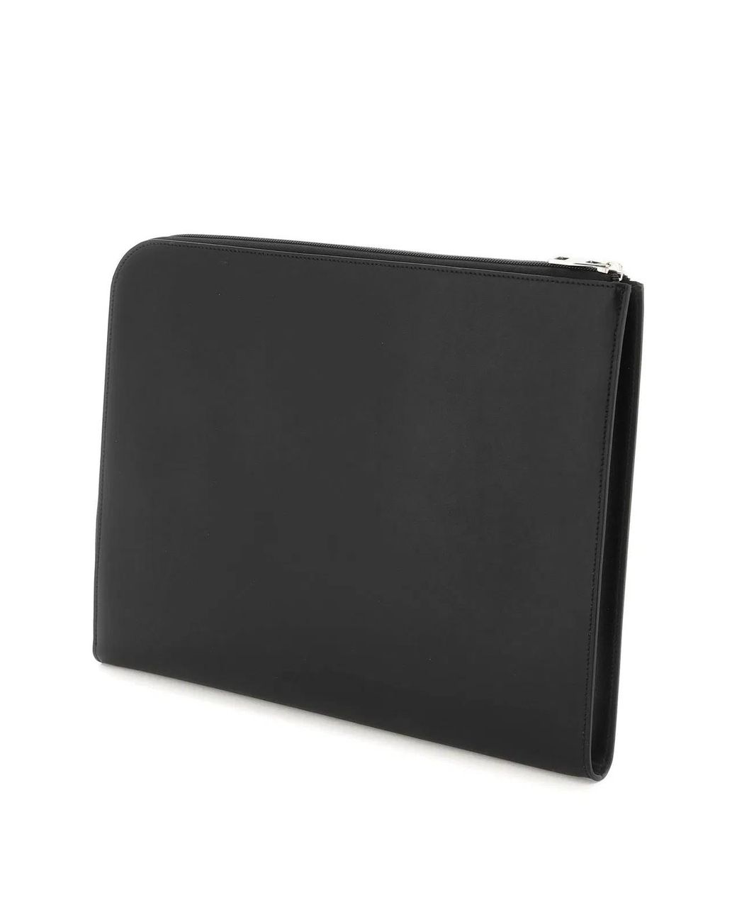 McQueen Black Leather Document Holder