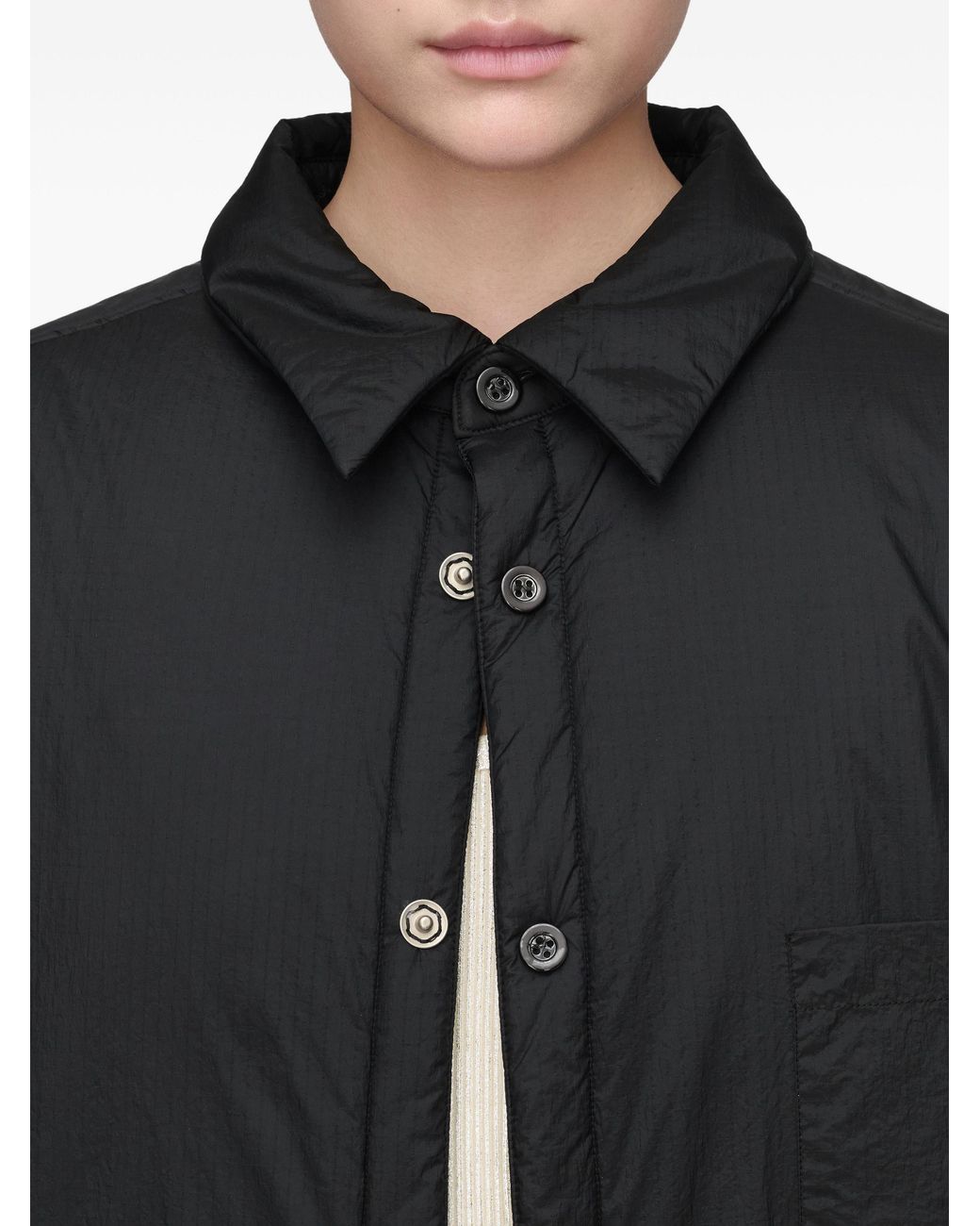 Maison Margiela Black Padded Shirt Jacket