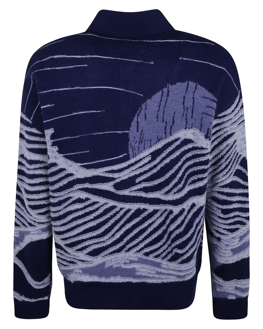 Laneus Blue Knitted Shirt for men