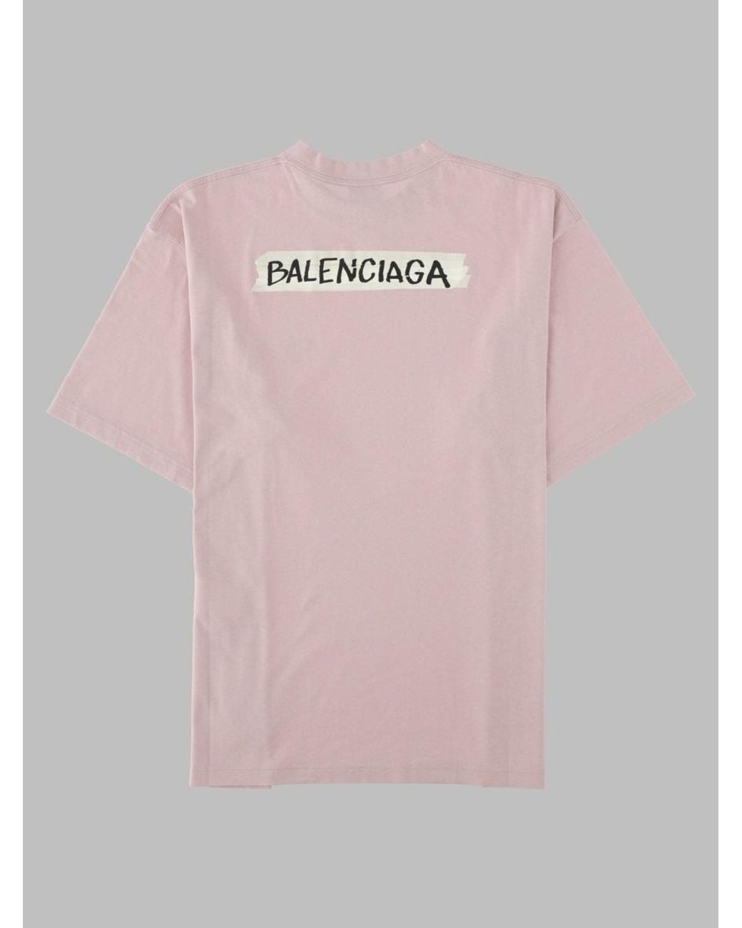 Balenciaga Pink Style Mini T-Shirt