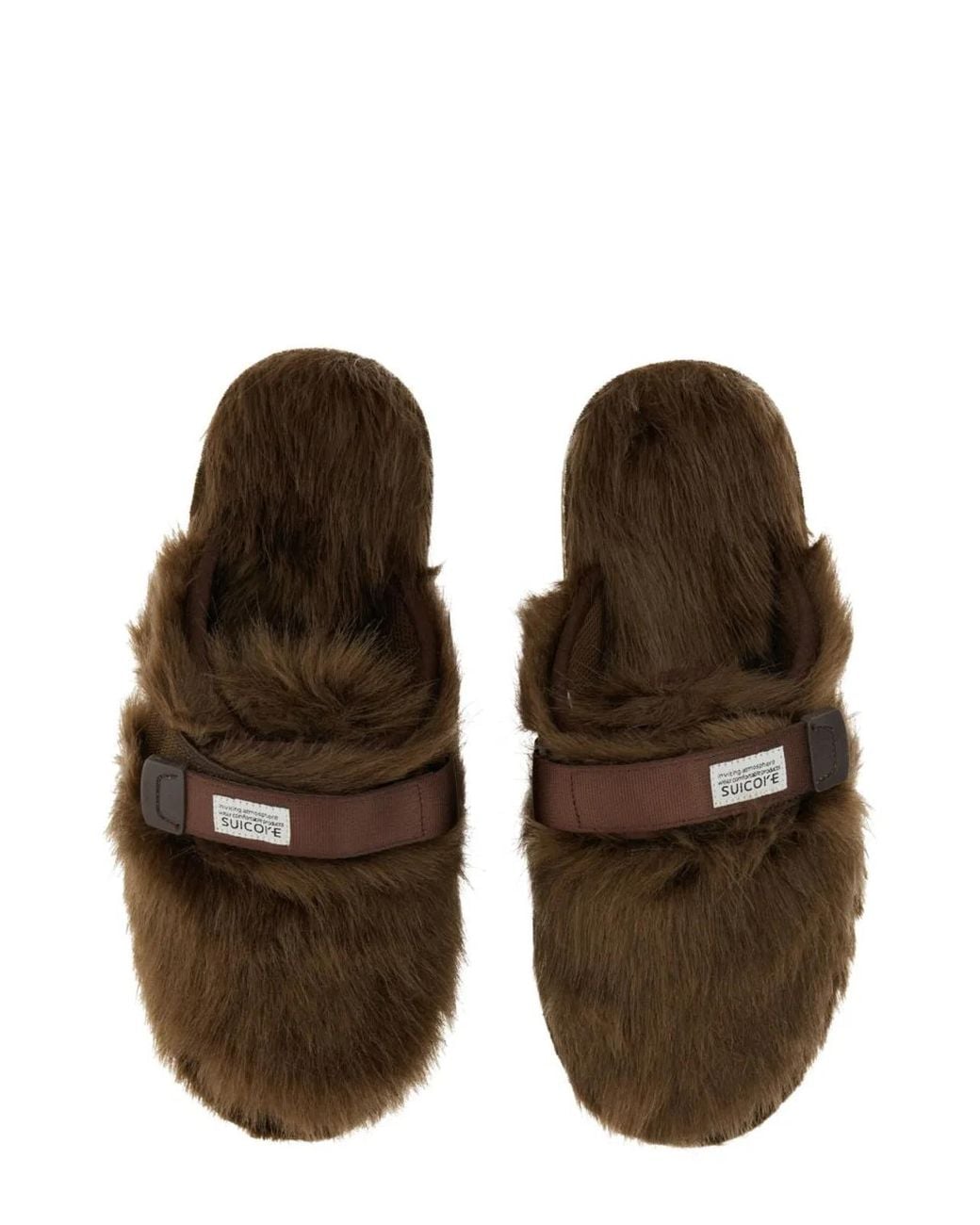 Suicoke Brown Solid Sandals for men