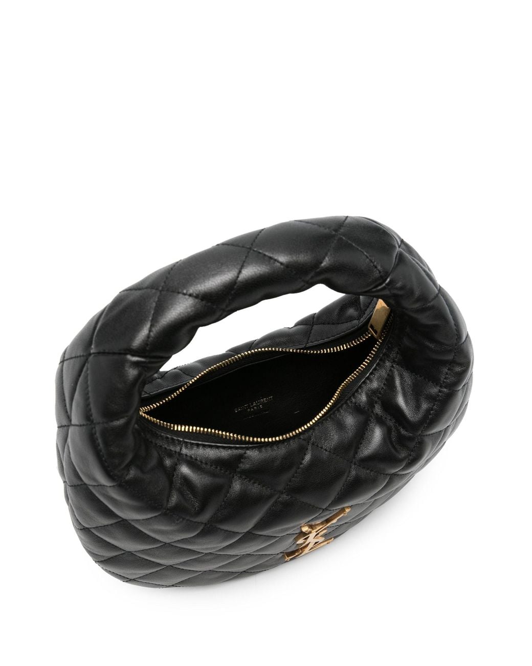 Saint Laurent Black Nappa Leather Icarino Shoulder Bag