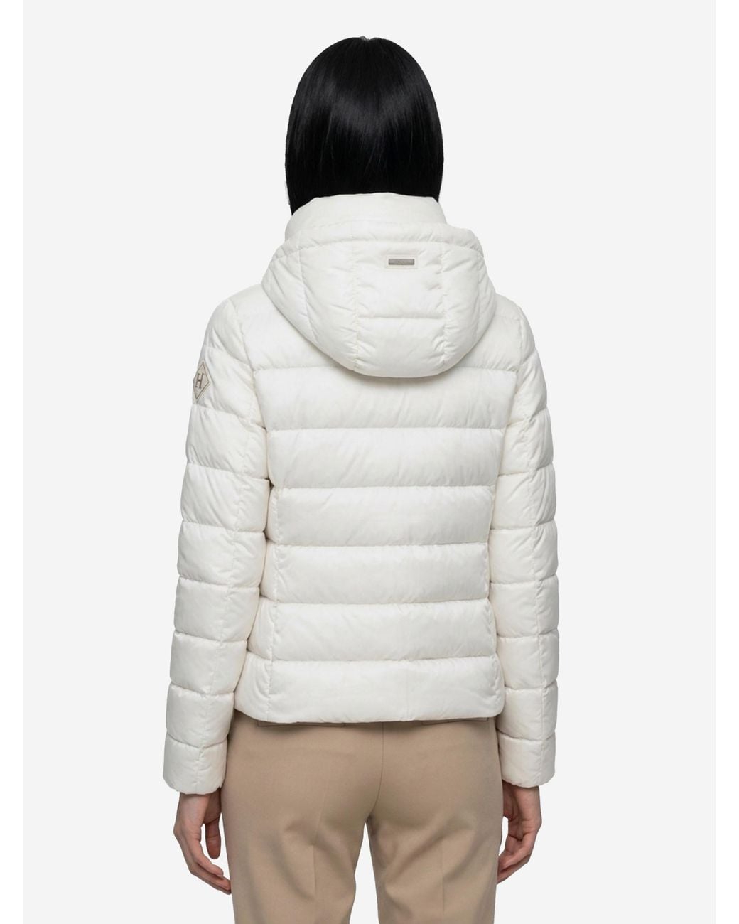 Herno White Short Down Jacket