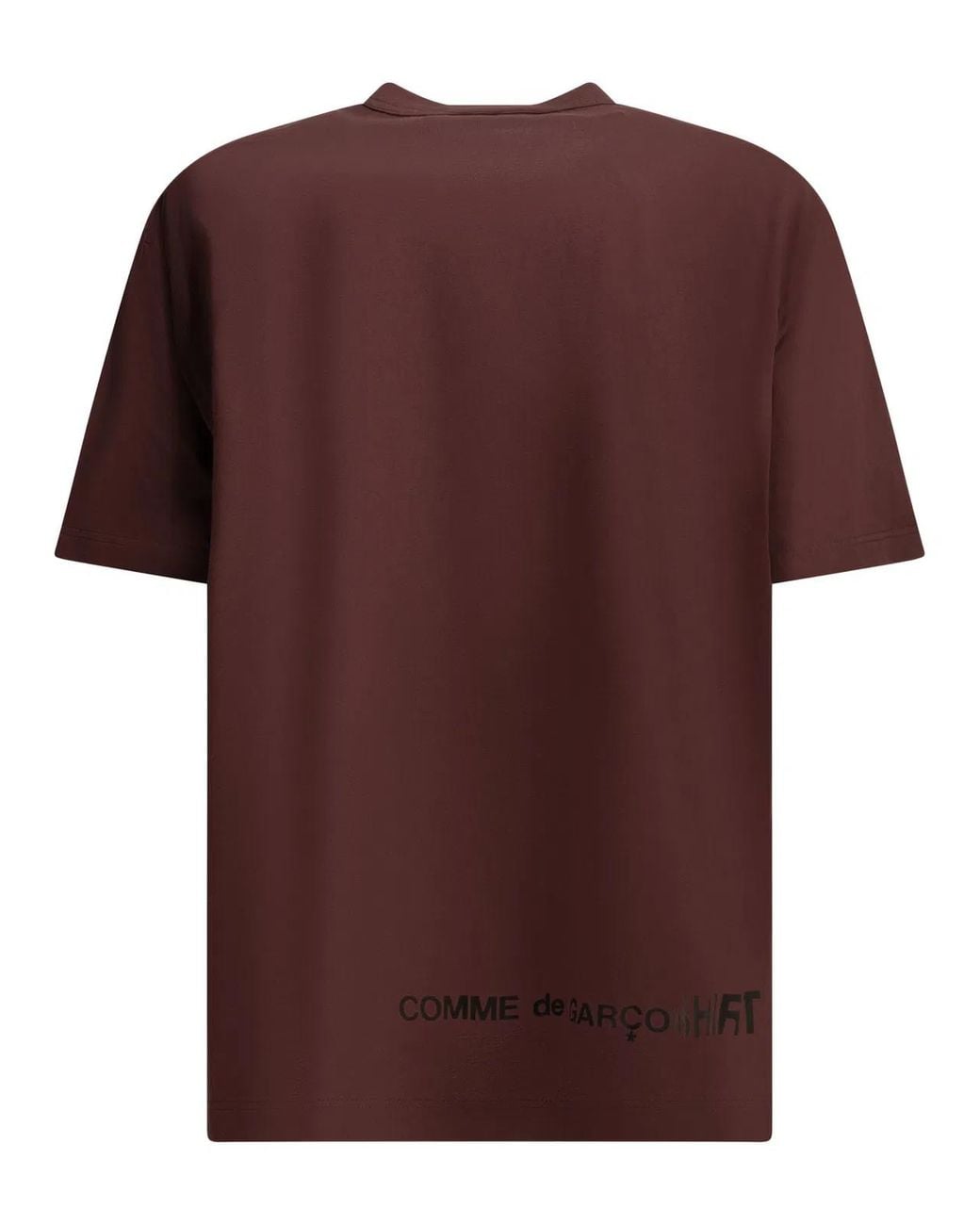 Comme des Garçons Red Shirt Crew-Neck T-Shirt With Reverse Logo for men
