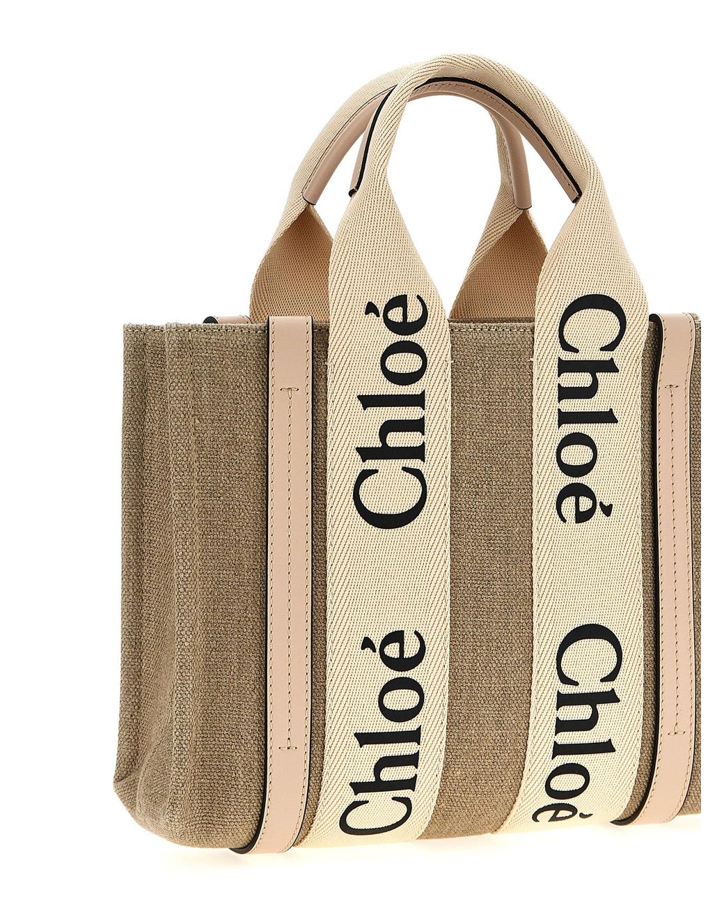 Chloé Natural 'Woody' Small Handbag