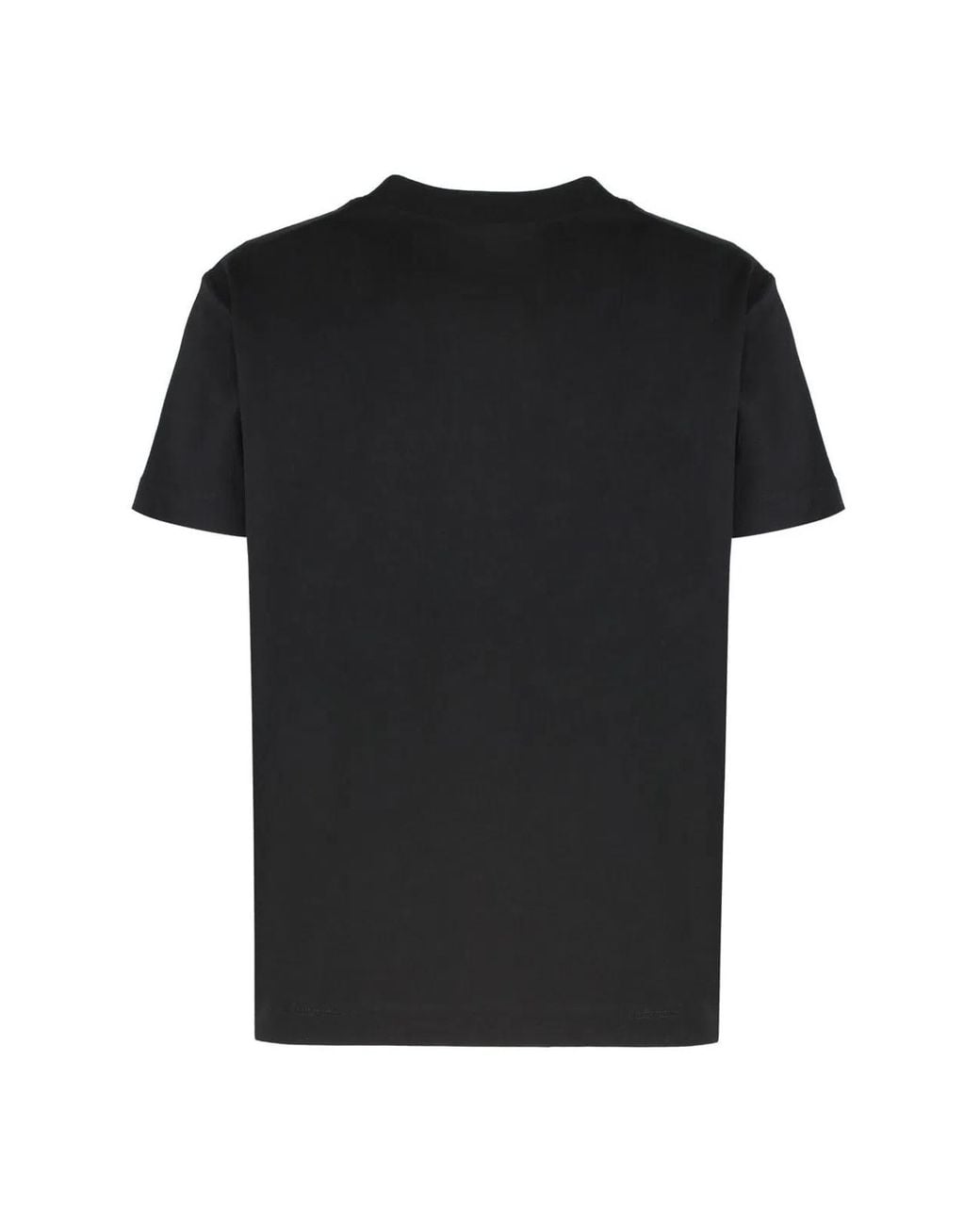 Versace Jeans Couture Black Cotton Crew-Neck T-Shirt
