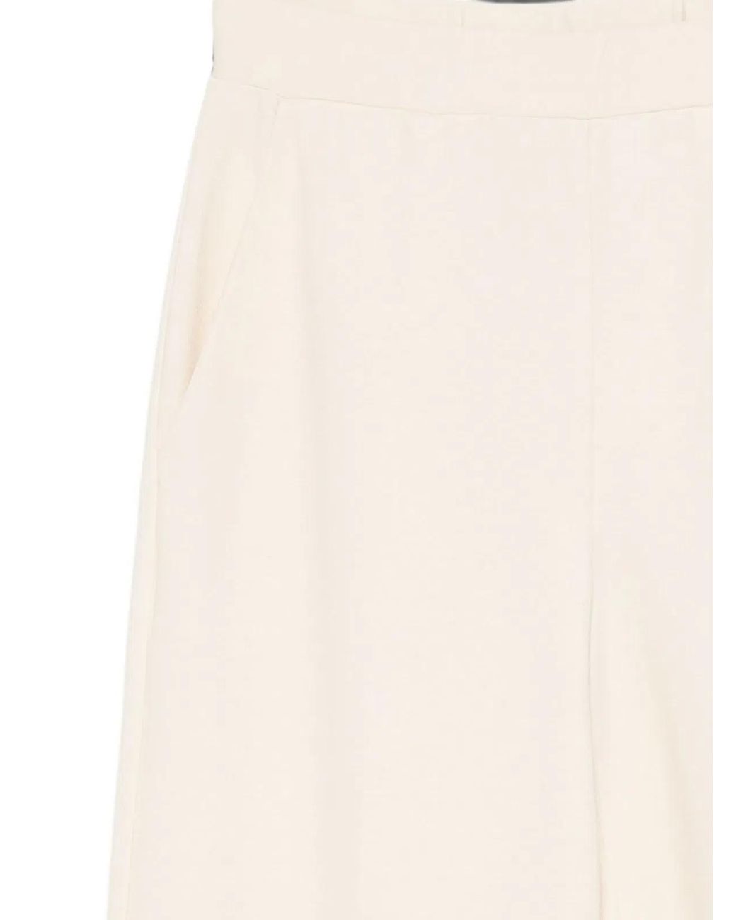 Semicouture White Coline Trousers