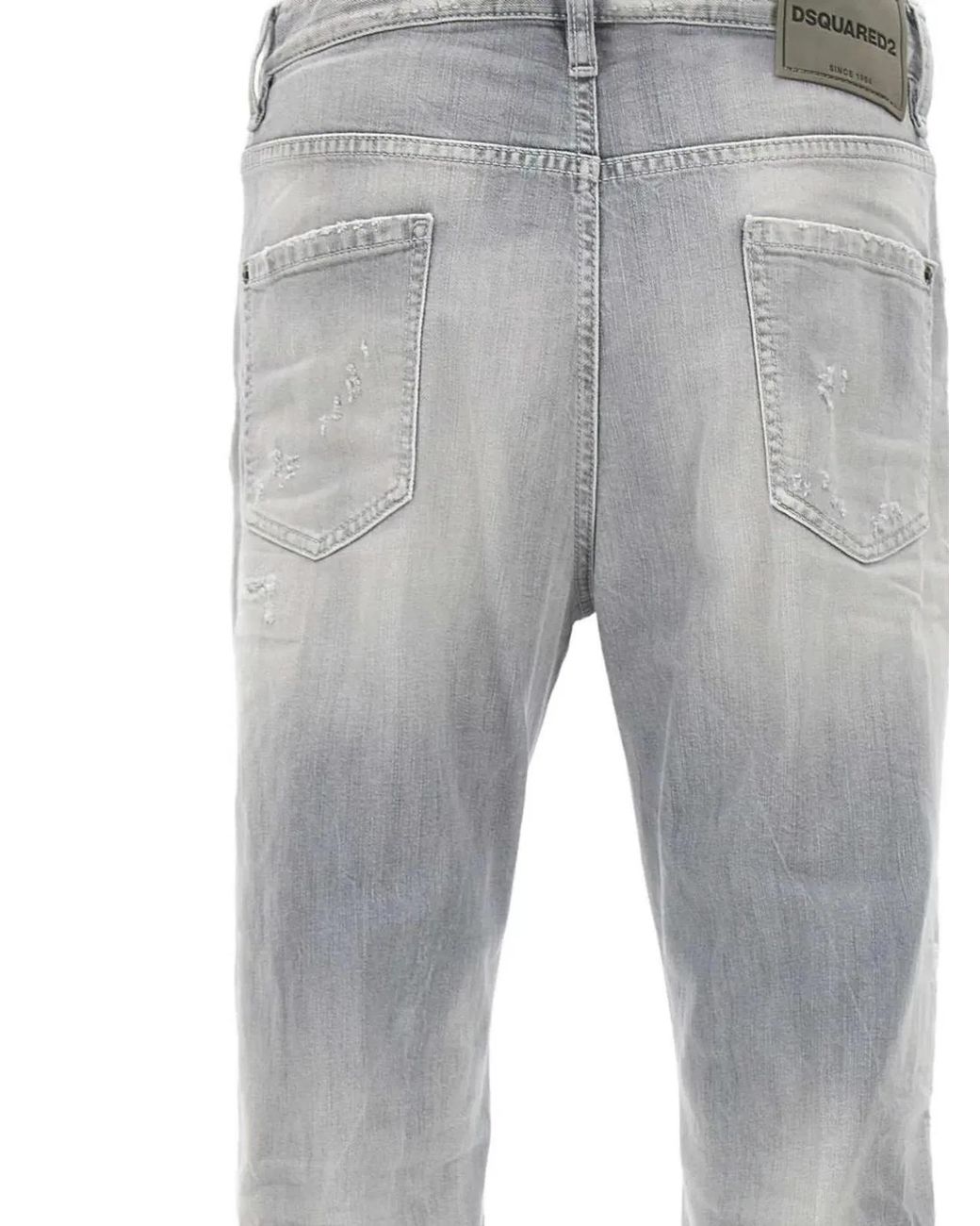 DSquared² Gray Pants 5 Pockets for men