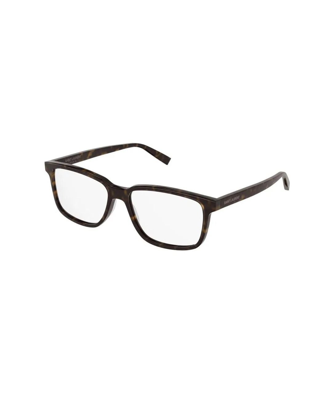 Saint Laurent Black Eyeglasses Sl 458 002 Havana Havana Transparent/15/145 for men