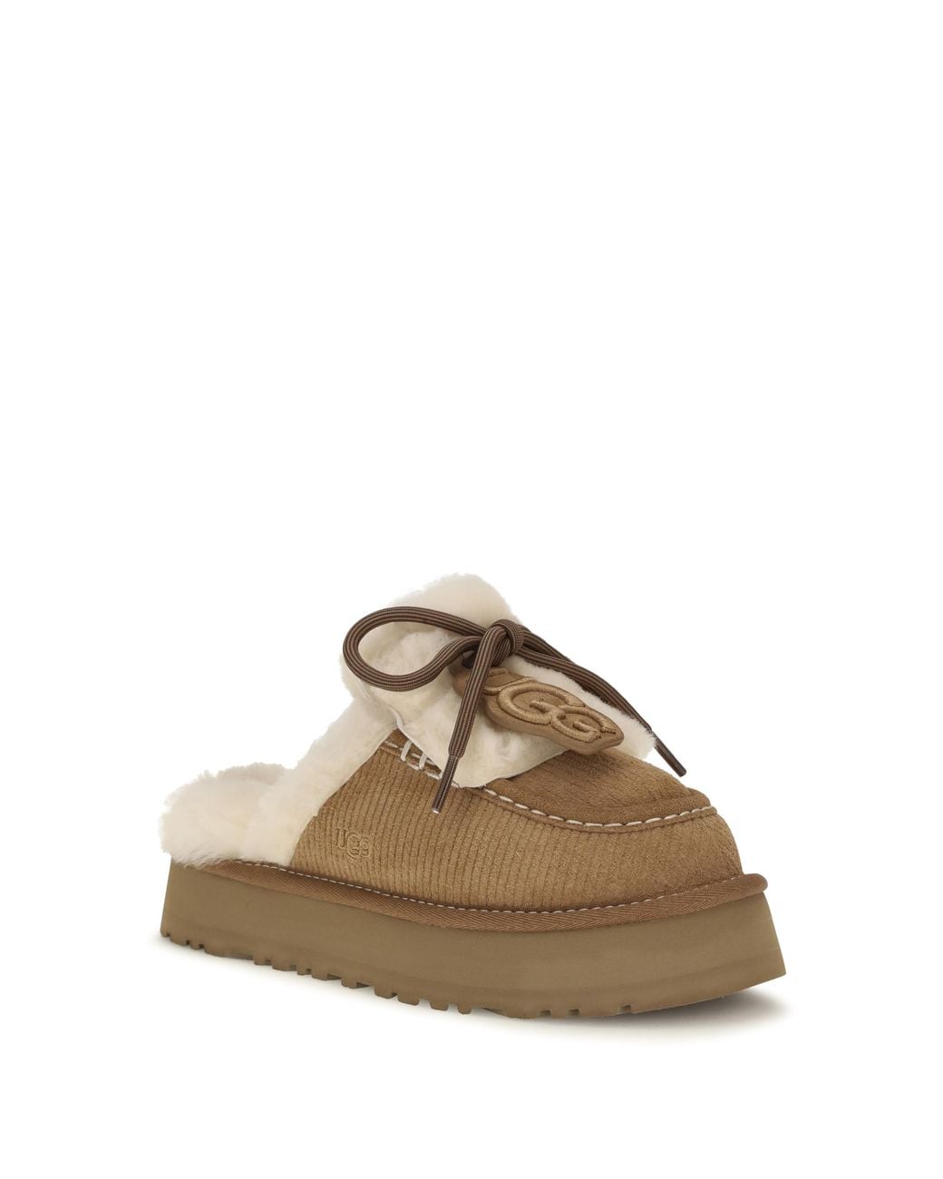 Ugg Brown Disquette Heritage Slippers
