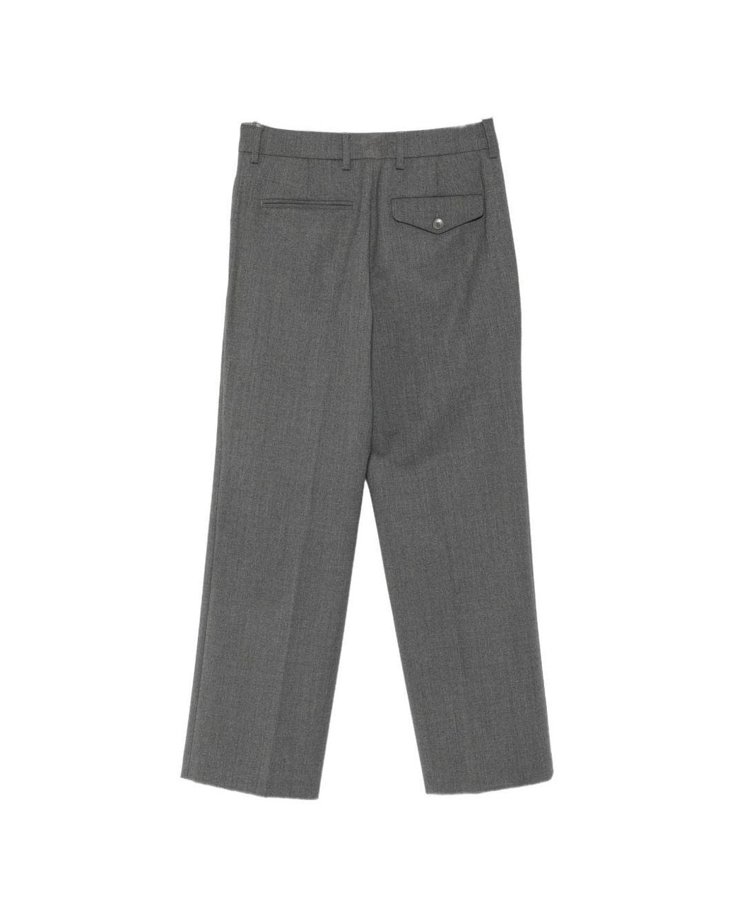 Seventy Gray Slate Cotton Trousers