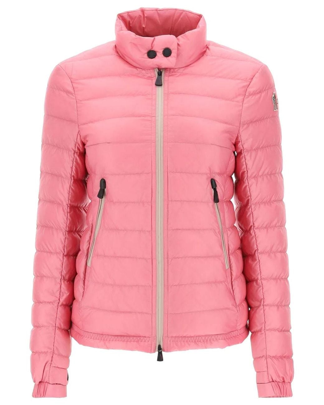 Moncler Pink Walibi Full Zip Down Jacket