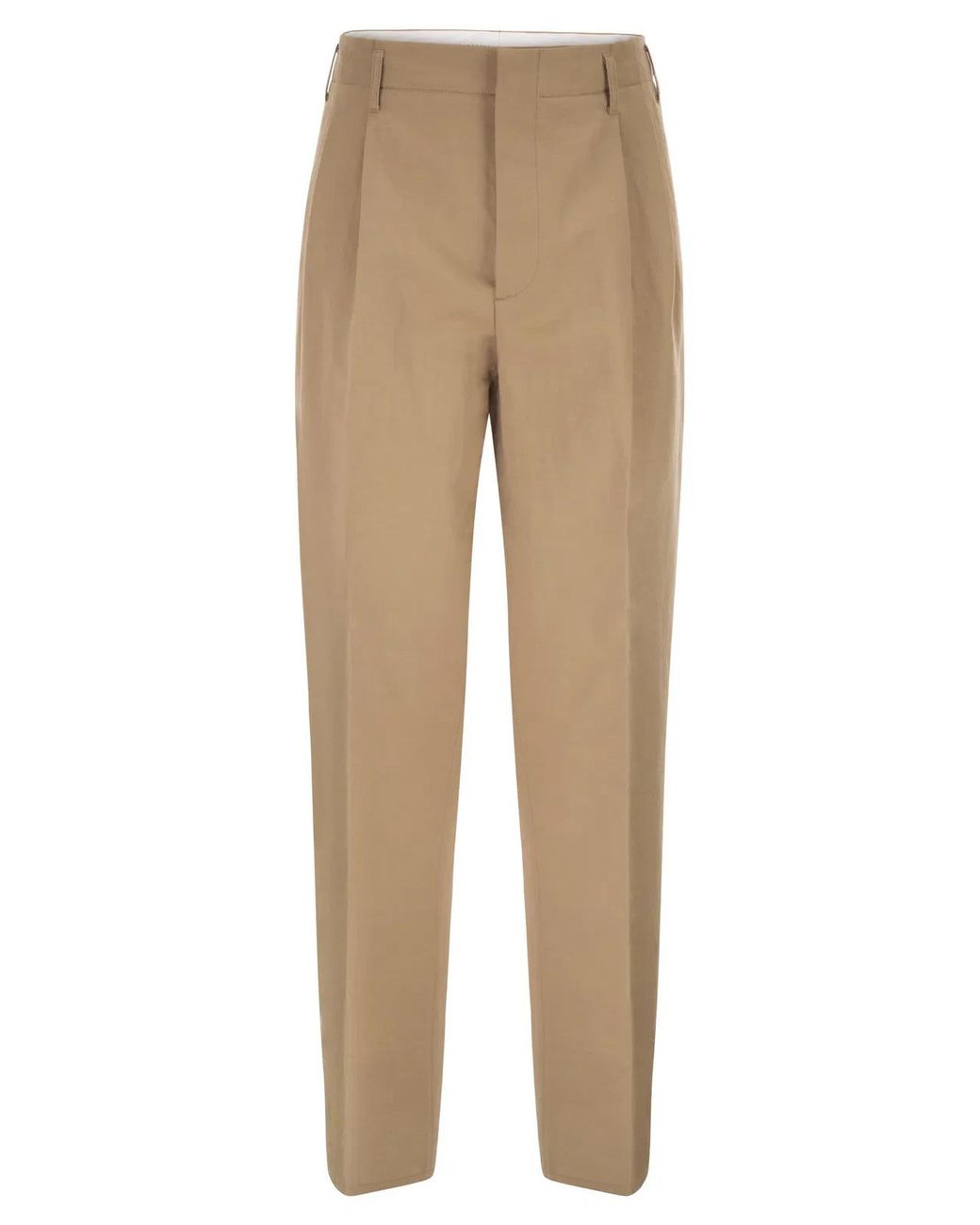 Brunello Cucinelli Natural Tailored Trousers for men