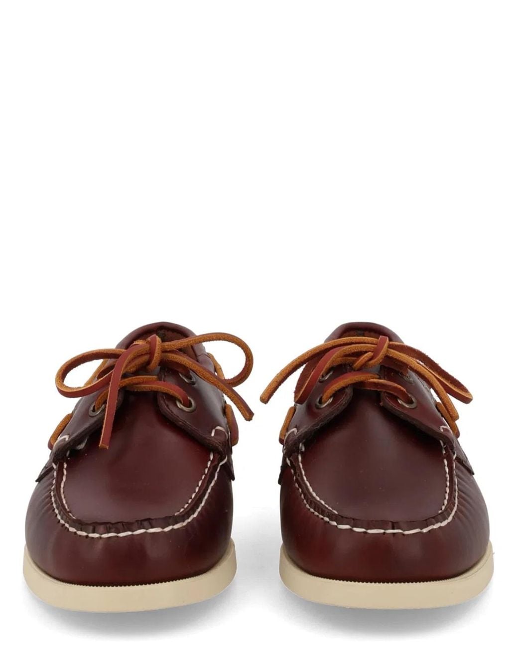 Sebago Red Docksides Portland Waxed