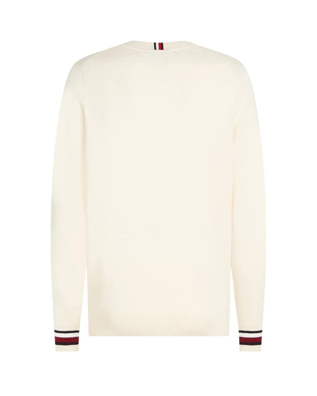 Tommy Hilfiger Natural Global Stripe Pullover With Logo for men