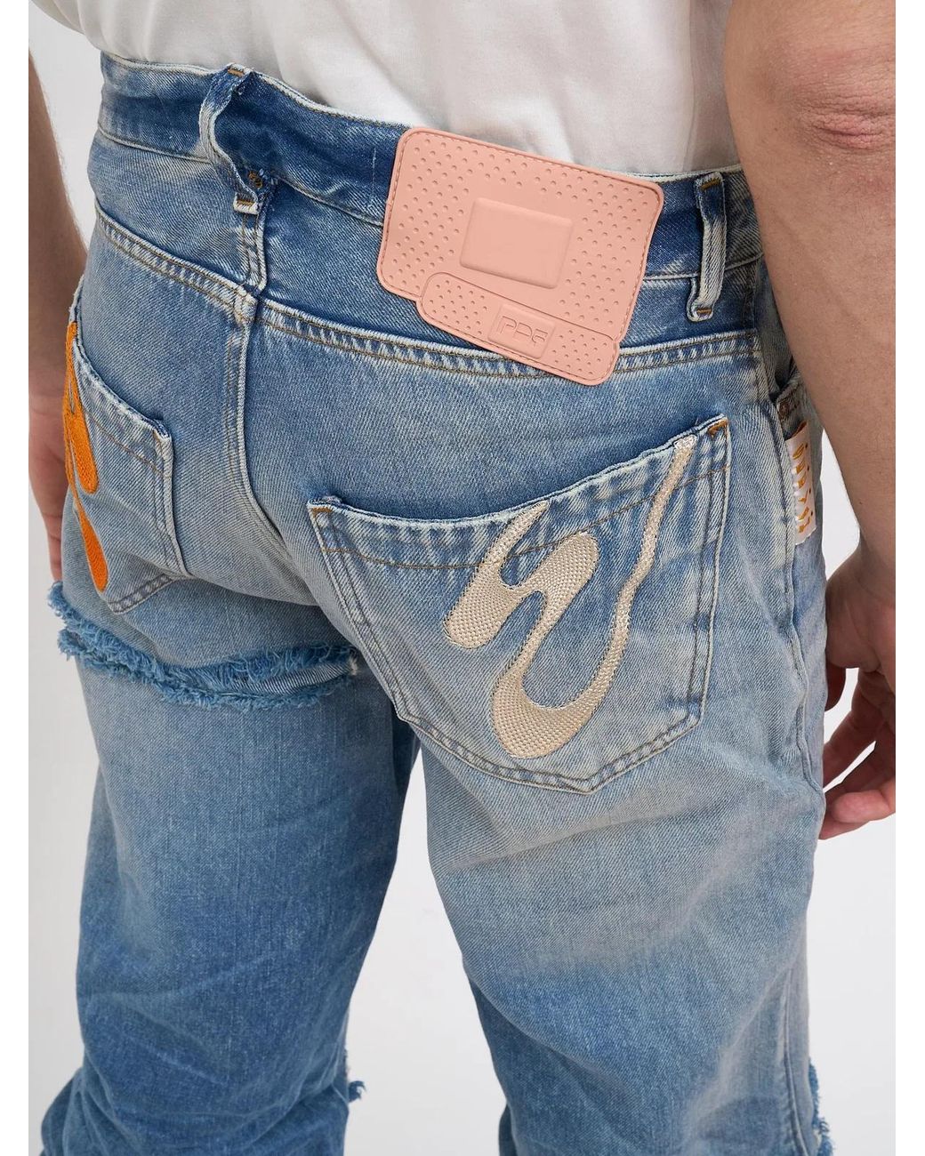 PDF Blue Rich Kid Denim Pants for men