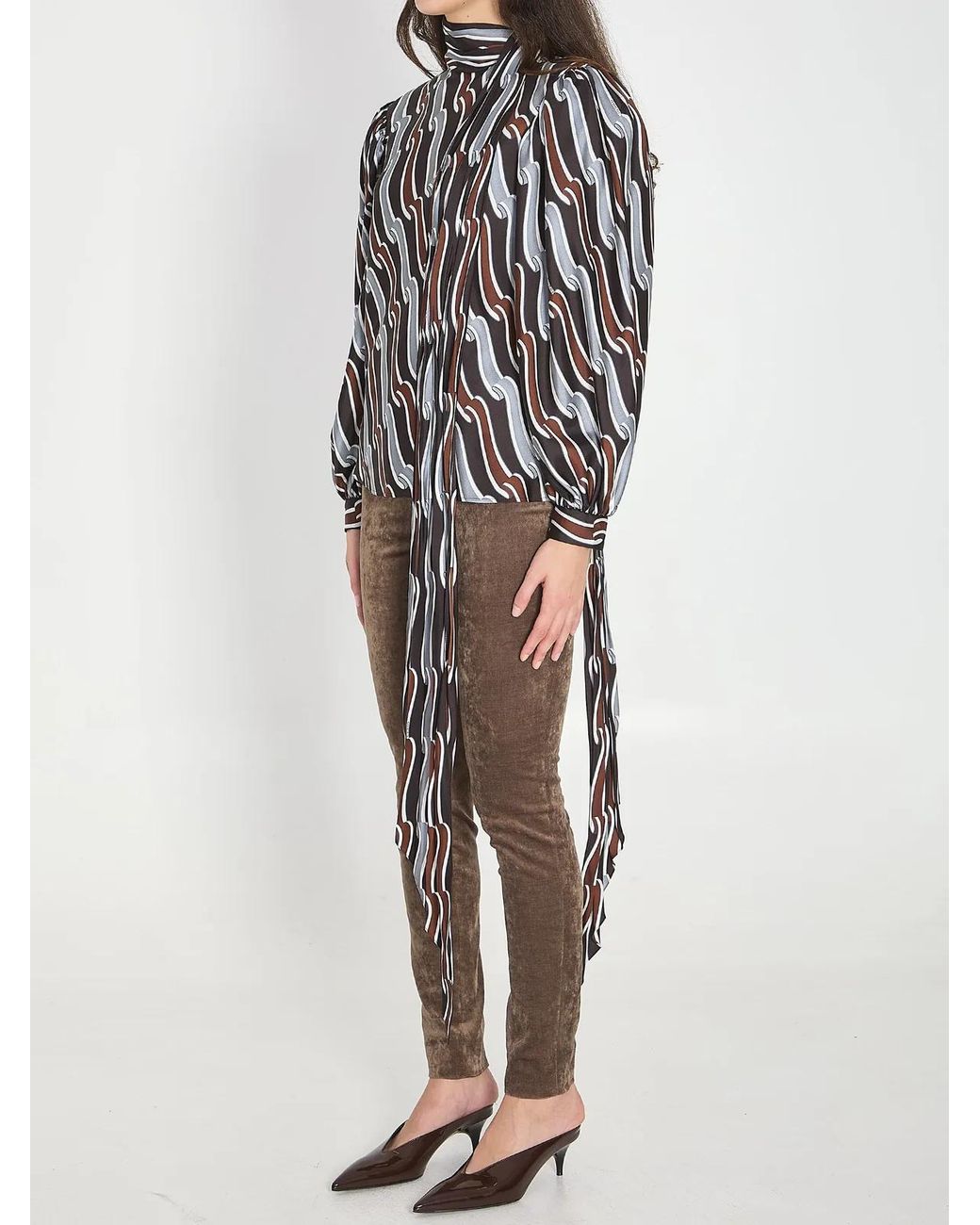 Gucci Multicolor Printed Silk Twill Shirt