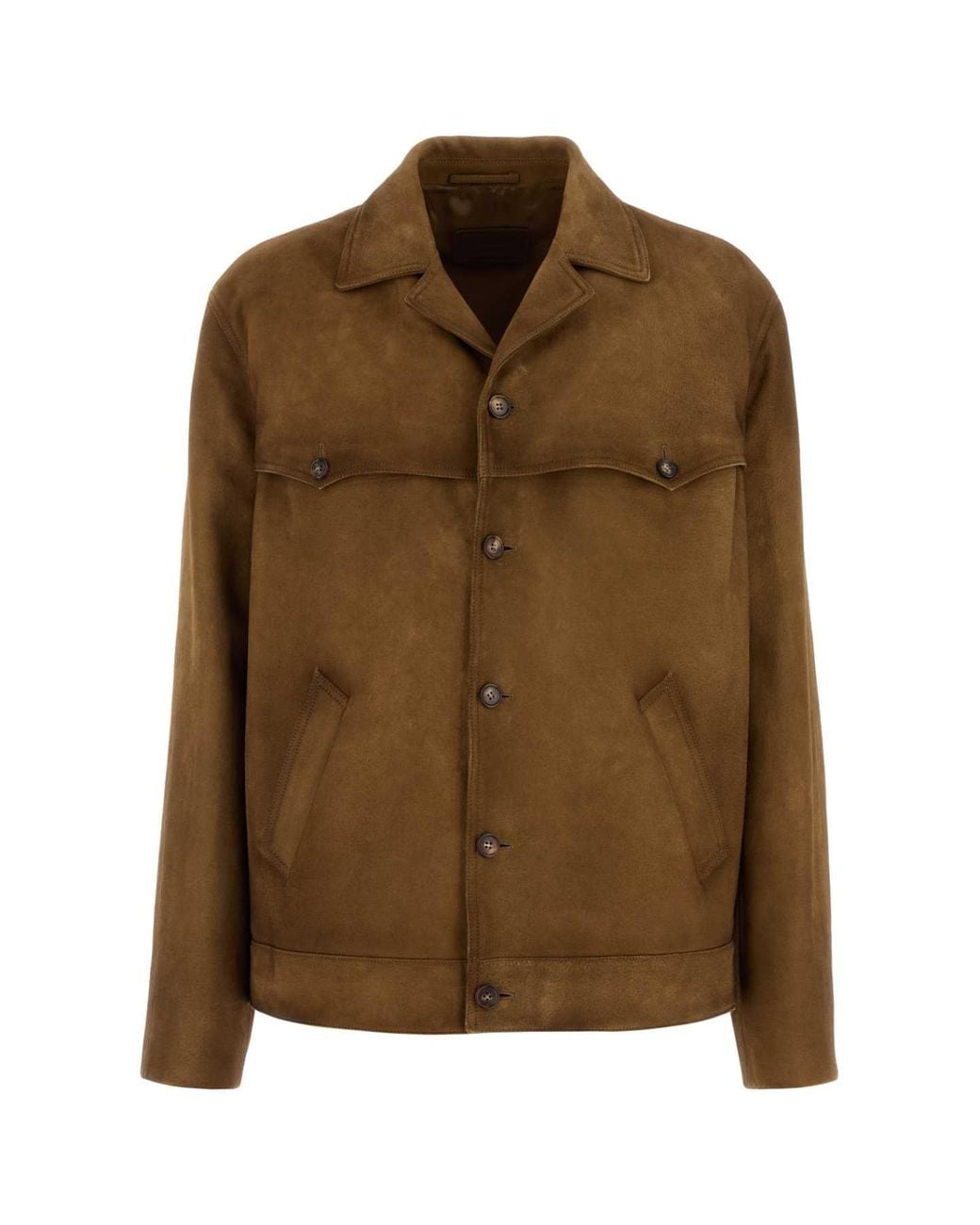 Prada Brown Leather Jacket for men