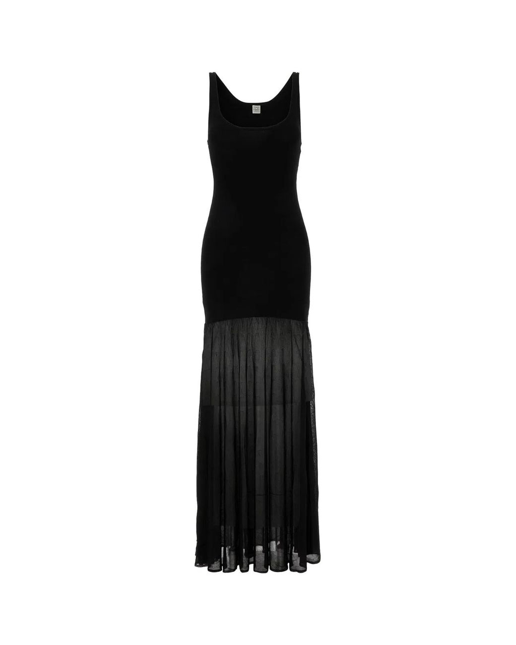 Totême Black Evening Tank Dress