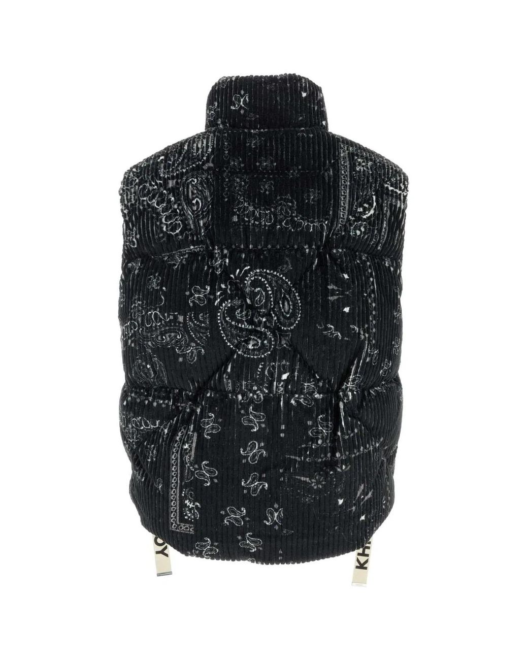 Khrisjoy Black Paisley Padded Jacket for men