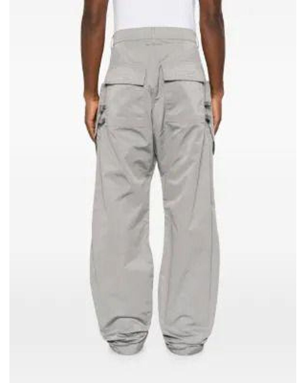 Rick Owens Gray Multi-Pocket Cargo Pants for men