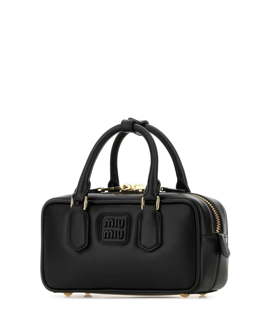 Miu Miu Black Arcadie Regular Leather Bag