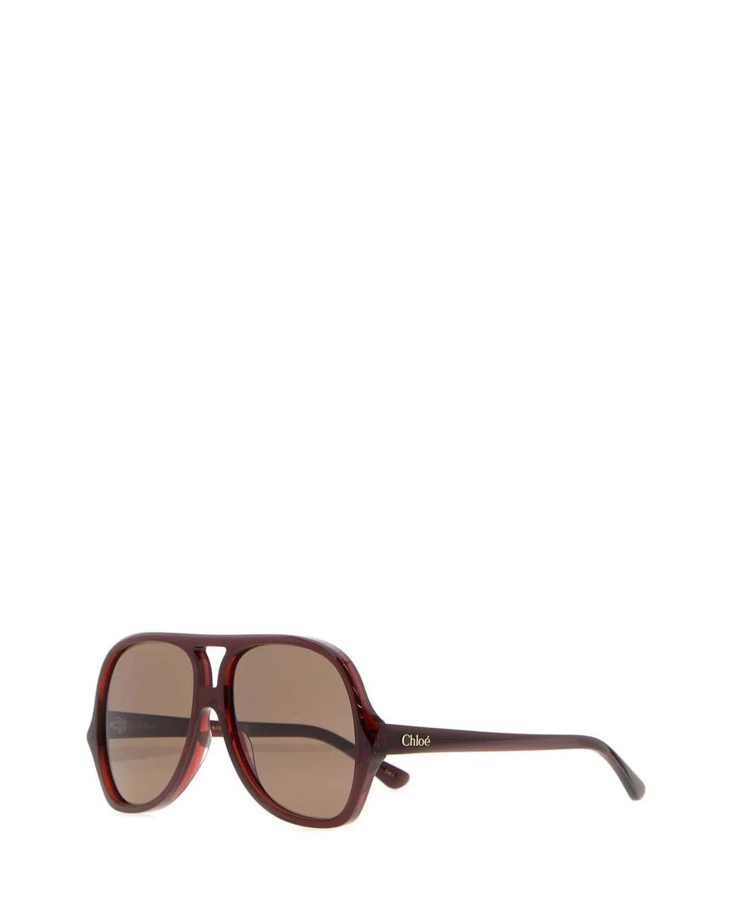 Chloé Brown Burgundy Acetate Salomã Sunglasses