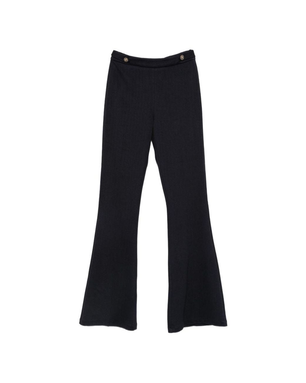 Liu Jo Blue Cotton Elastane Trousers