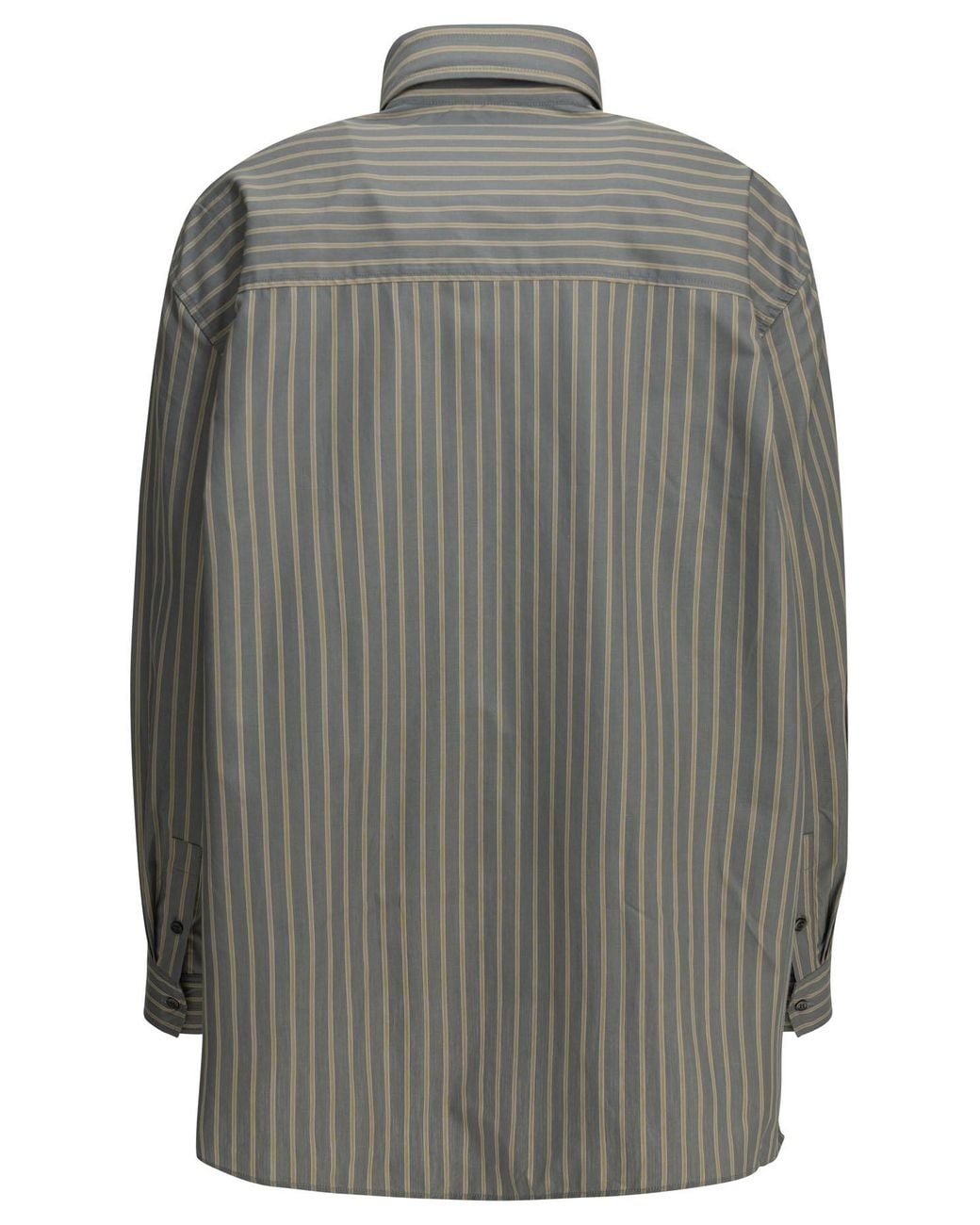 Soeur Gray Casual Striped Shirt