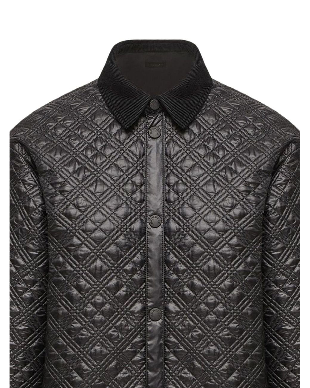 Moncler Gray Quilted Shirt