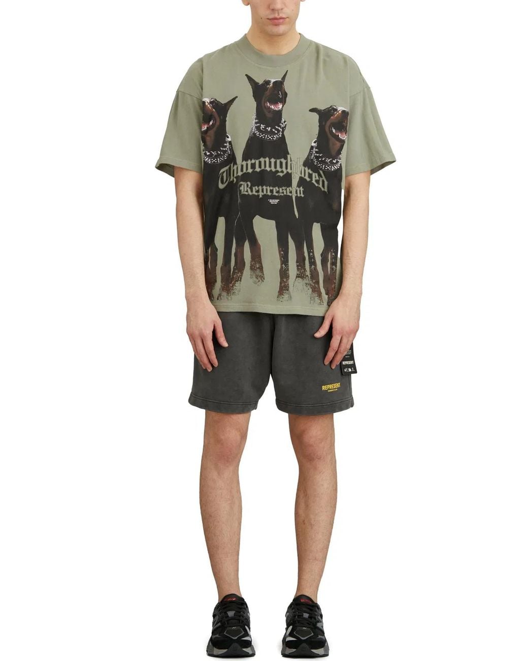 Represent Gray Thoroughbred T-Shirt for men