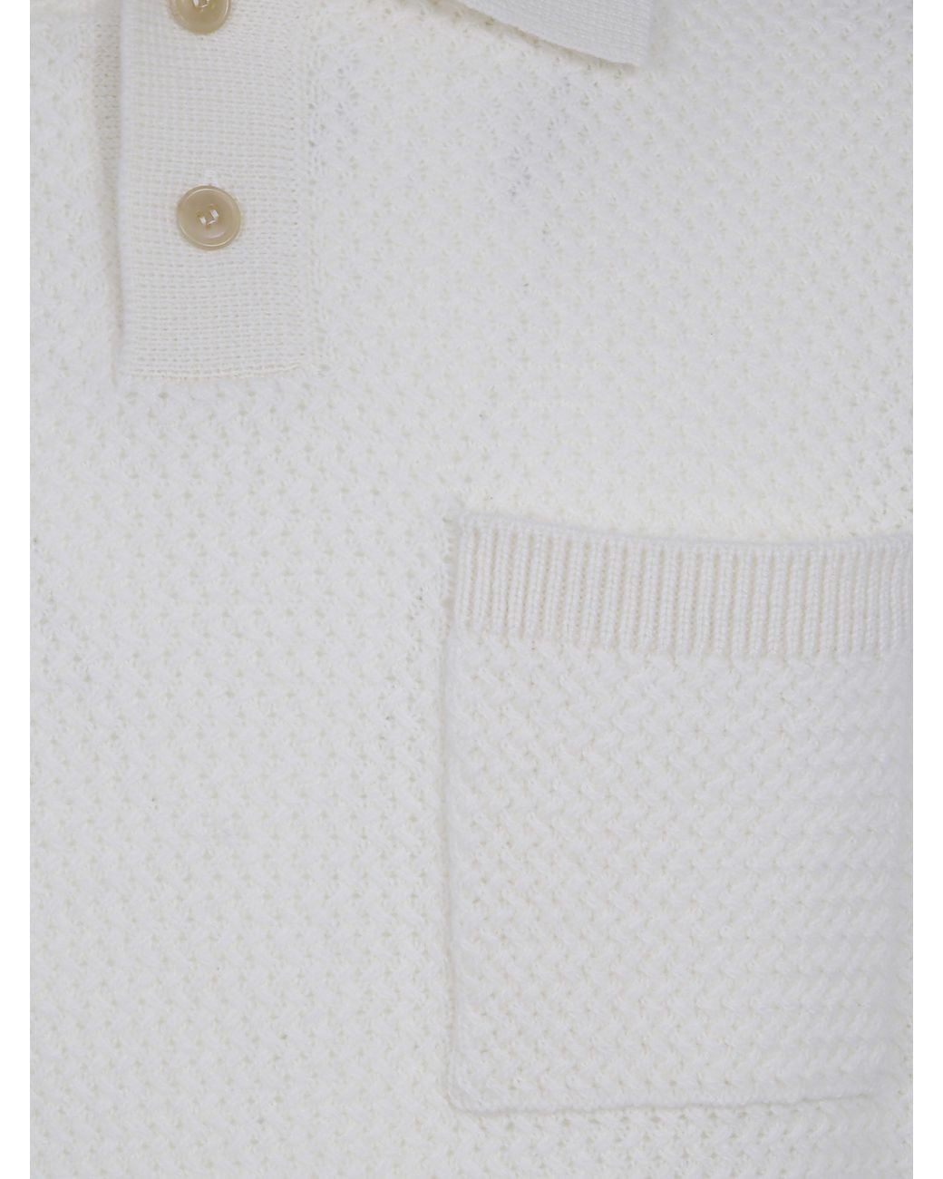 FILIPPO DE LAURENTIIS White Polo Neck Sweater for men