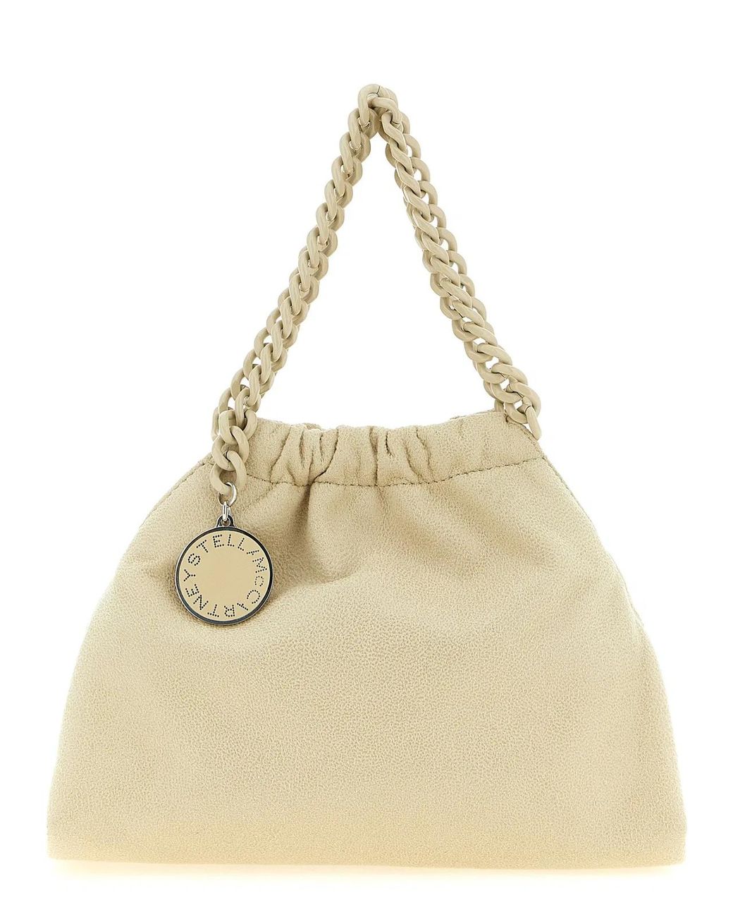 Stella McCartney Natural 'Falabella Mini Drawstring' Crossbody Bag
