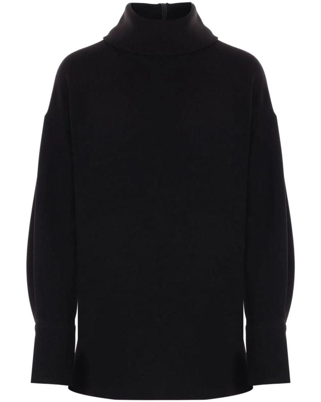 Alberto Biani Blue High-Neck Jumper