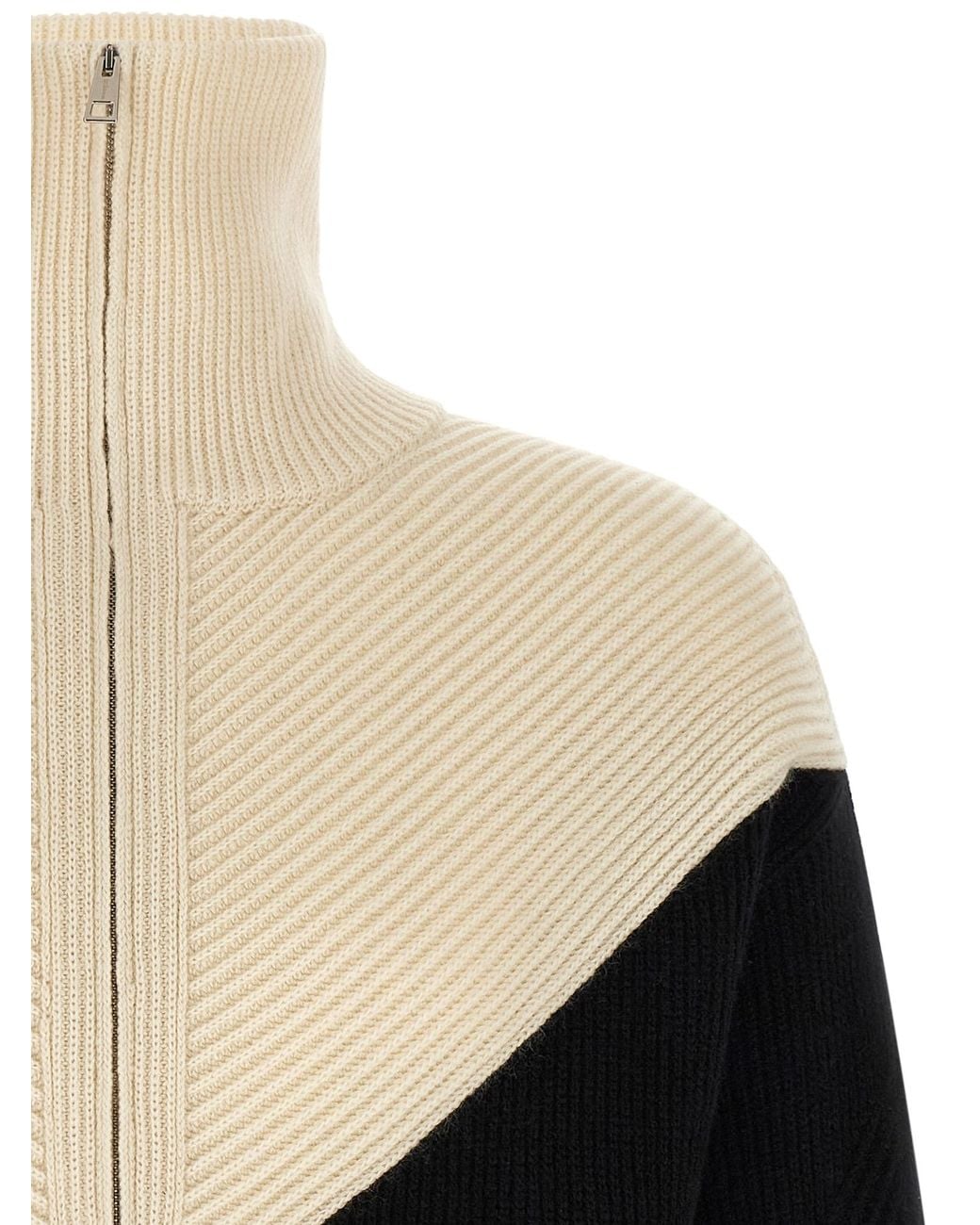 Kiton Black Color-Block Sweater