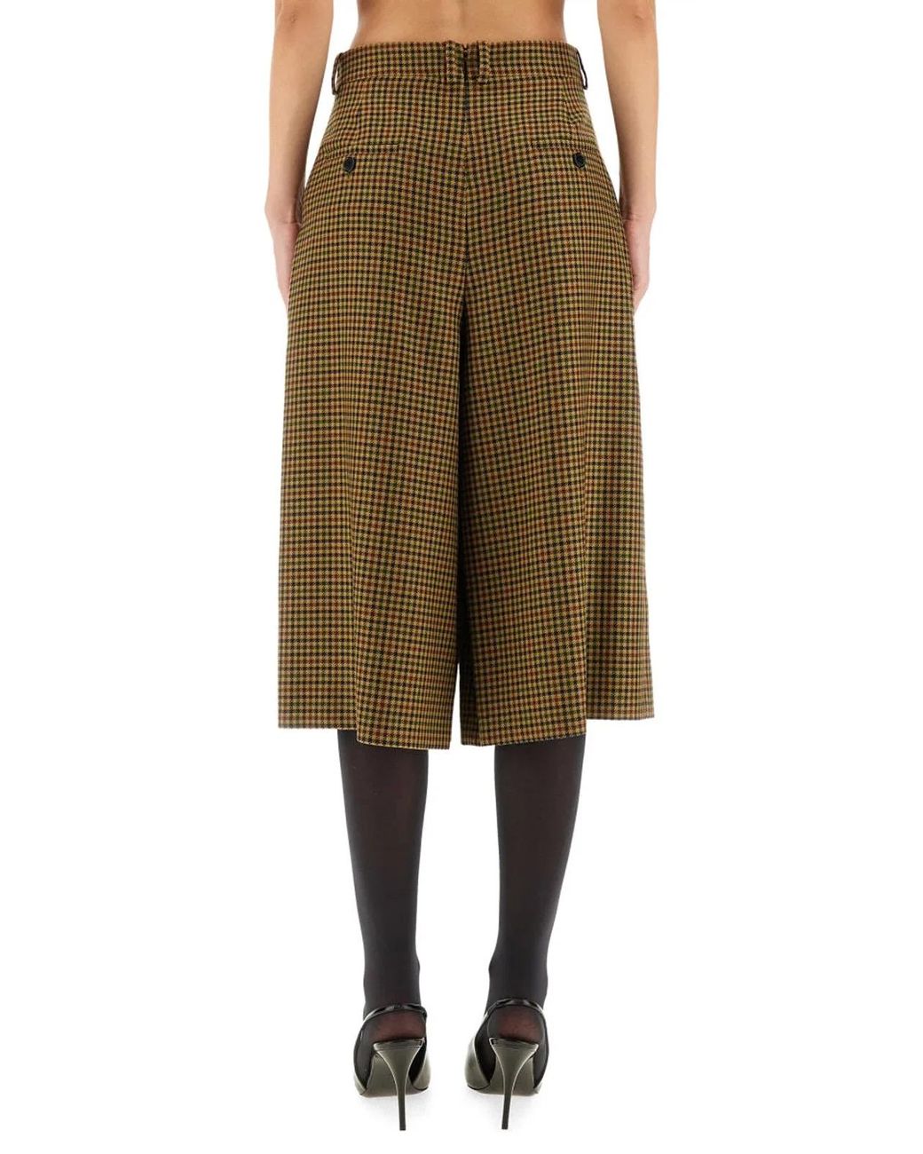 Saint Laurent Natural Saint Laurent Wool Trousers