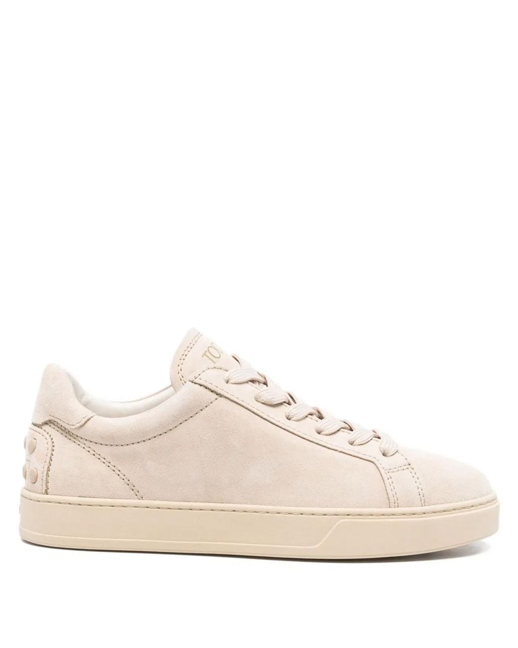 Tod's Pink Suede Leather Trainers