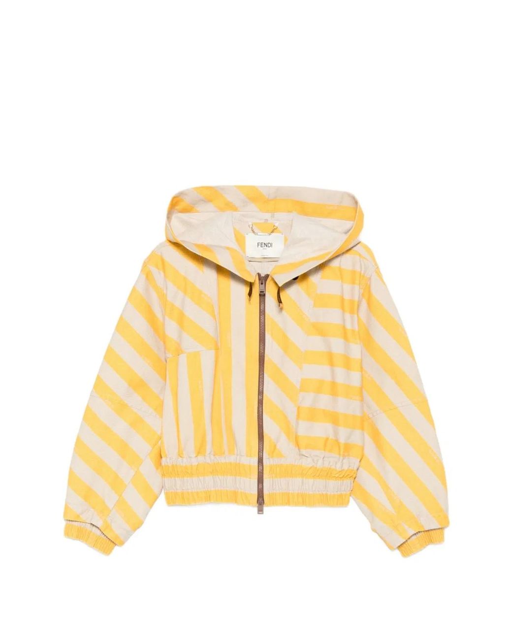Fendi Metallic Striped Blouson Jacket