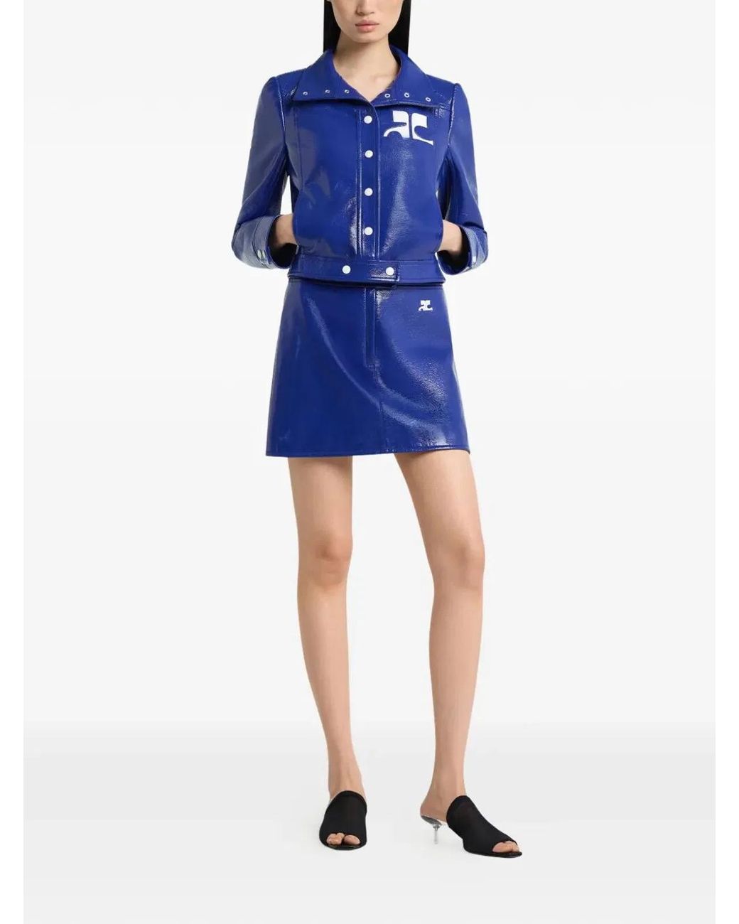 Courreges Blue Courregès Mineral Cotton Polyester Jacket