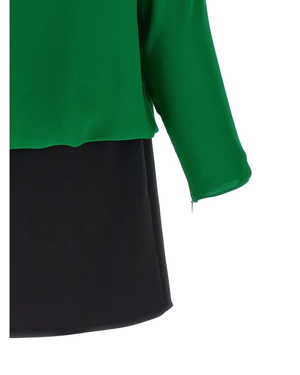 Valentino Garavani Green Georgette Dress
